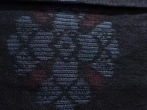 アンティーク　華紋織り出し本場夏大島紬着物